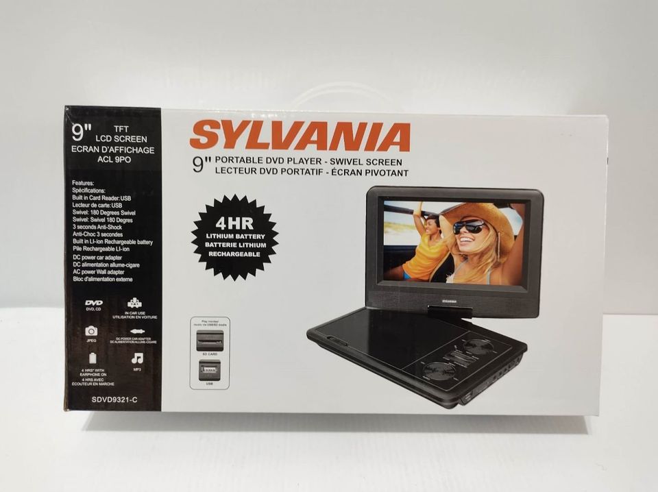 Sylvania - 9-inch portable DVD-CD player (SDVD9321) | Polytronic