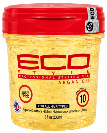 Eco Argan Oil Styling Gel Max Hold 16 fl. oz gel coiffant à l’huile d’argan.