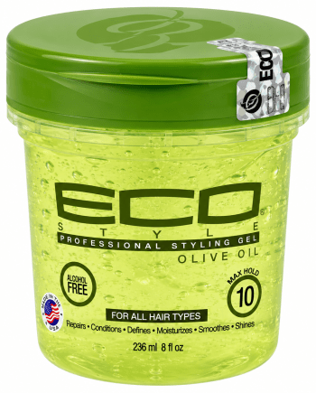 Eco Olive Oil Styling Gel 236 ml gel coiffant à l’huile d’olive.