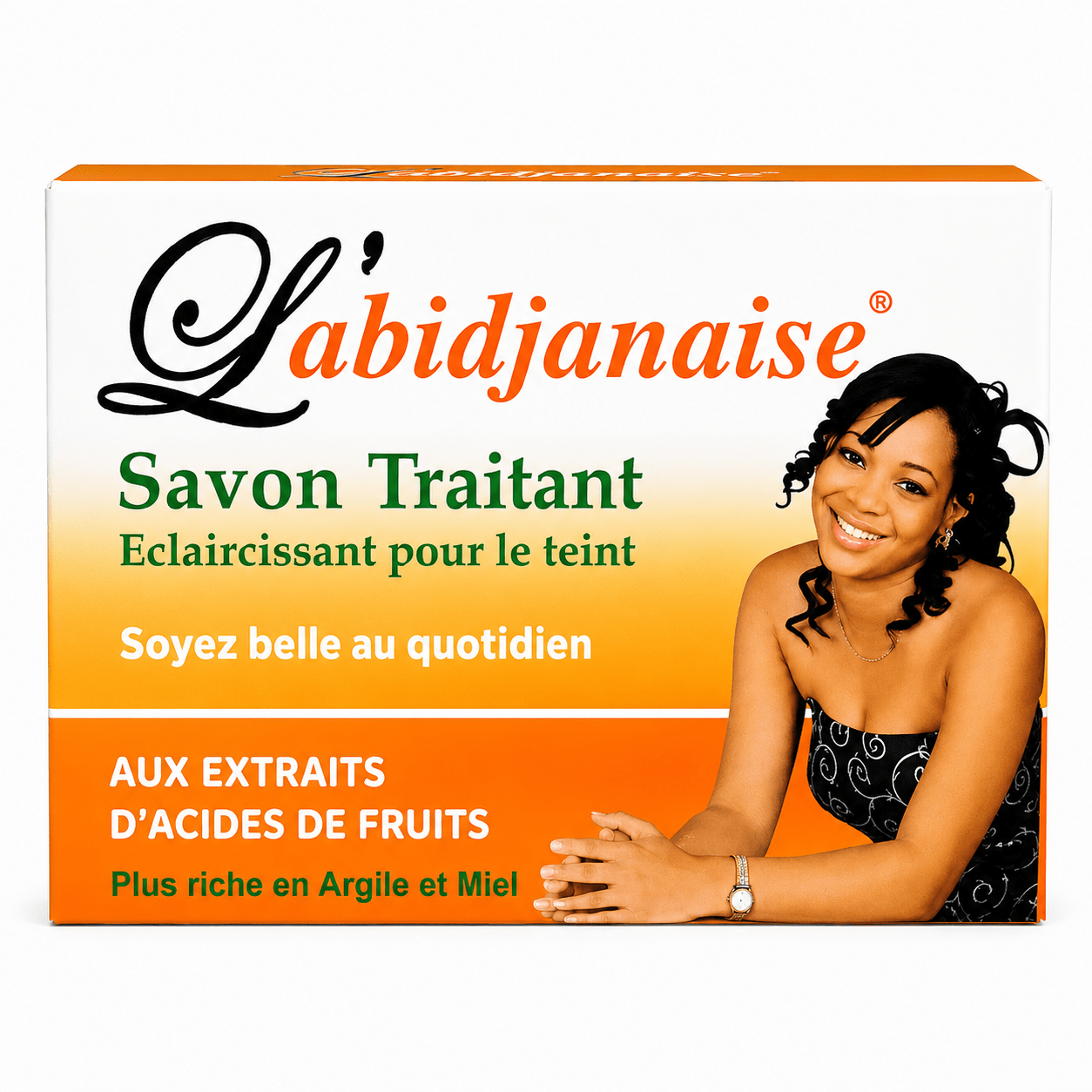 L'Abidjanaise Soap with Fruit Acid Extracts, 180 g