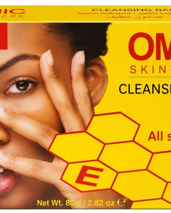 Omic Plus Cleansing Bar All Skin Types 80 g savon nettoyant en boîte jaune