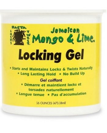 Locking Gel provides a firm hold and soft finish for starting and re-twisting locs without flaking and causing build-up of traditional gels.