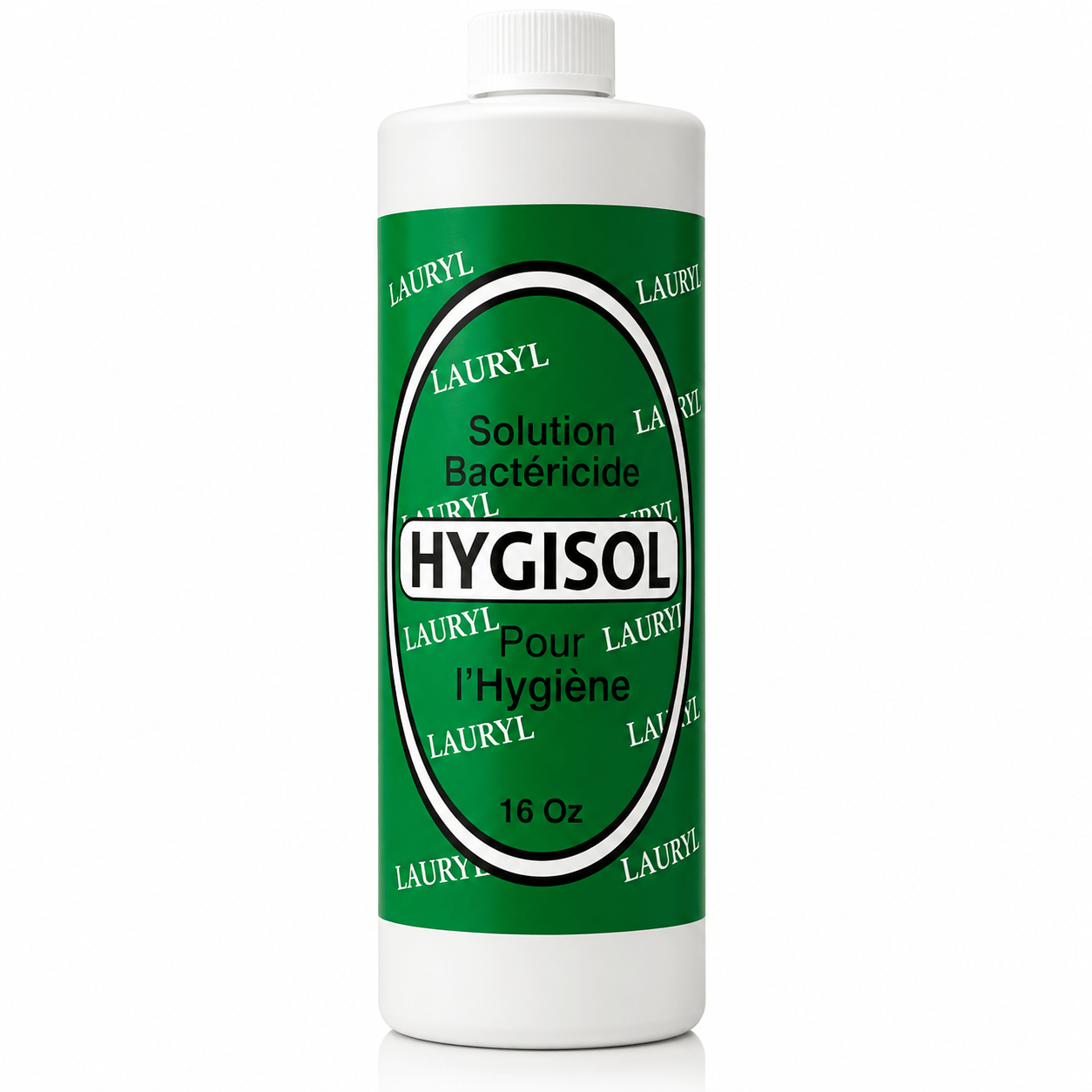 Hygisol Lauryl 16 oz Antibacterial Hygiene Solution for external use.
