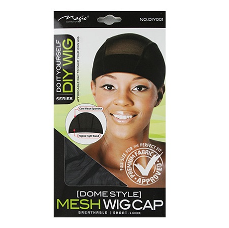MESH DOME CAP BLACK SHORT-LOOK, BREATHABLE, DIY001, 636227130413