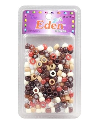 Eden – small blister round hair bead brown mix, BR2-BNM