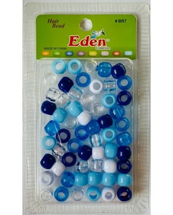 Eden – big blister round hair bead blue assorted, BR7-BAST