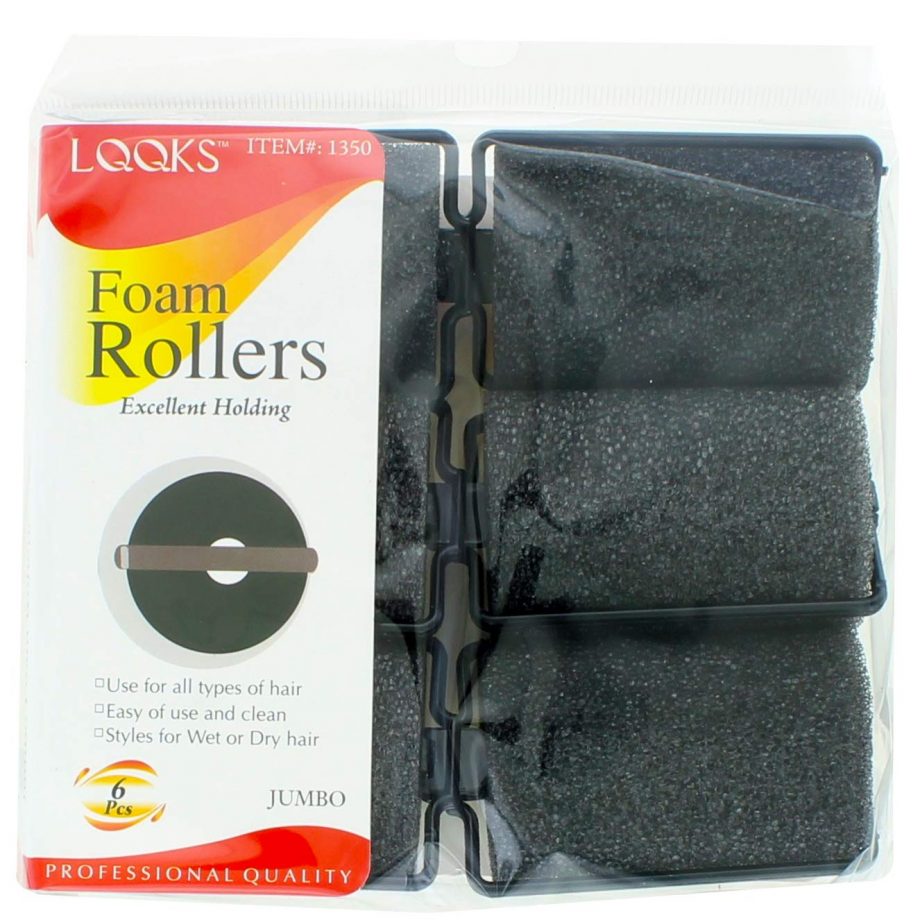 LQQKS - PAQ. OF 6 FOAM ROLLERS EXCELLENT HOLDING JUMBO, PROFESSIONAL QUALITY, ITEM NO. 1350