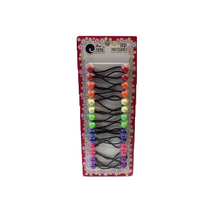 NEW TARA - PAQ. OF 14 BUBBLE ROUND ASSORTIES COLORS (MIX) SMALL, HAIR ACCESSORIES COLLECTION, ITEM NO. ZQ9315