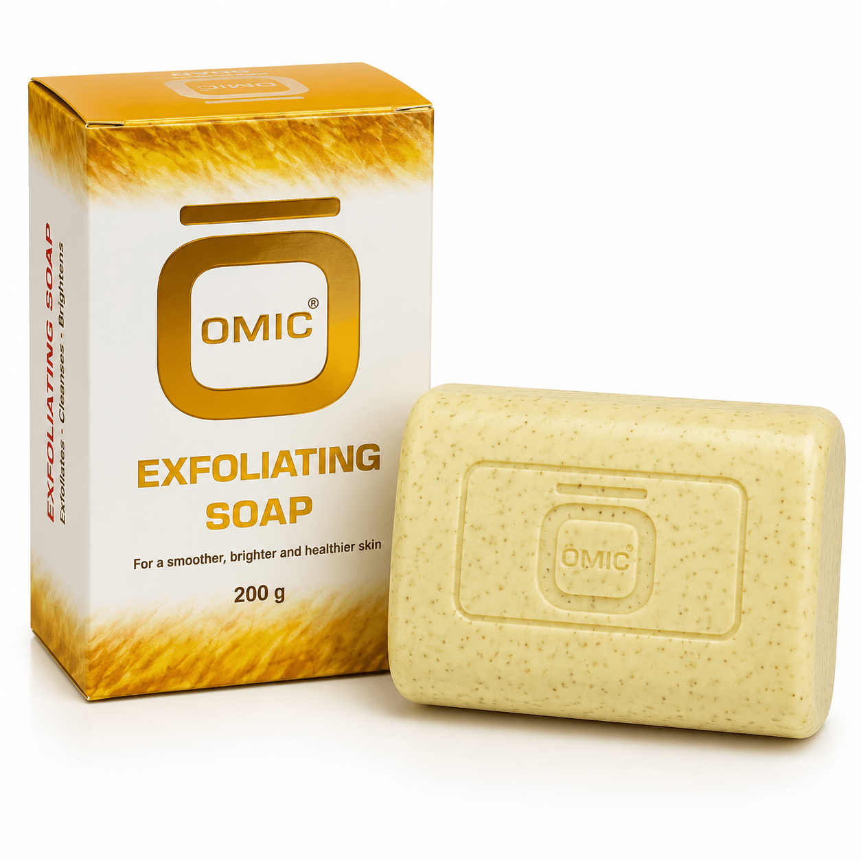 Omic Exfoliating Scrub Soap, 200 g, for the body.