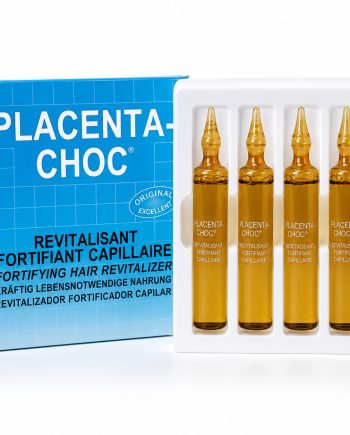 Coffret Placenta-Choc Revitalisant Fortifiant Capillaire avec 4 ampoules ambrées