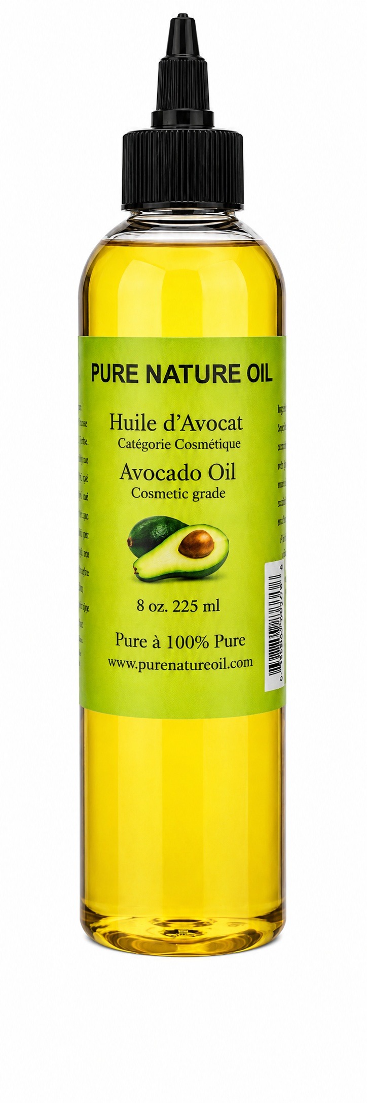 Pure Nature Oil Huile d’Avocat Catégorie Cosmétique 8 oz