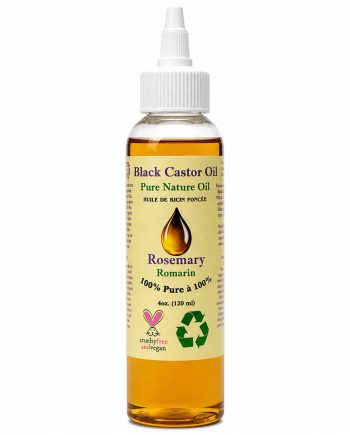 Pure Nature Oil Huile de Ricin Foncée au Romarin 4 oz