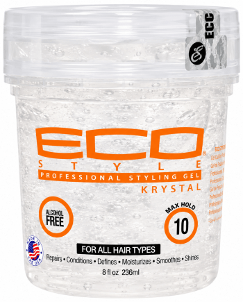 Eco Krystal Professional Styling Gel 236 ml gel coiffant transparent tenue maximale 10.