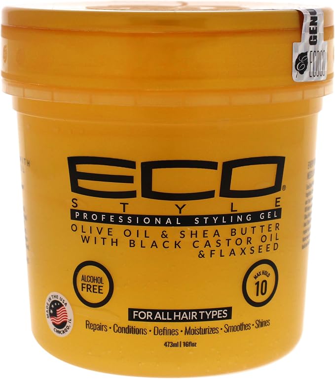 Eco - shea butter black castor oil styling gel 946 ml