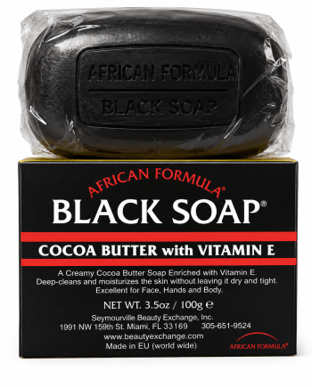 Formule Africaine Beurre de Cacao au Savon Noir 3,5 oz savon nettoyant nourrissant pour la peau