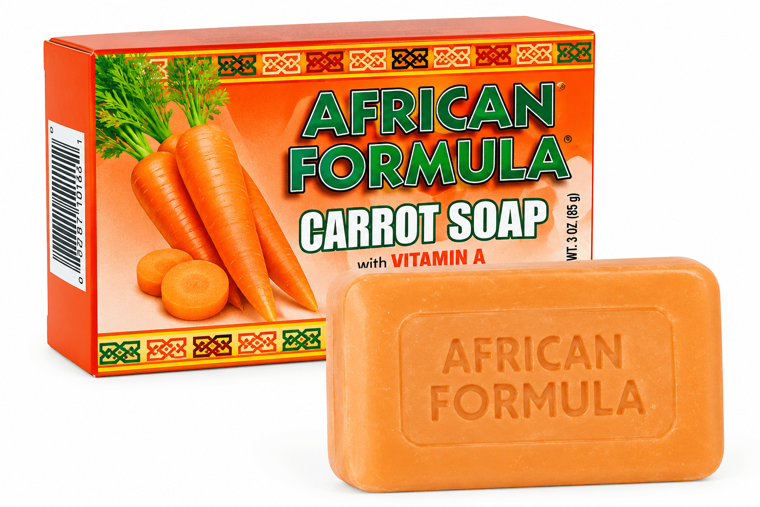 Formule Africaine Savon Carotte avec Vitamine A 85 g savon nettoyant pour la peau