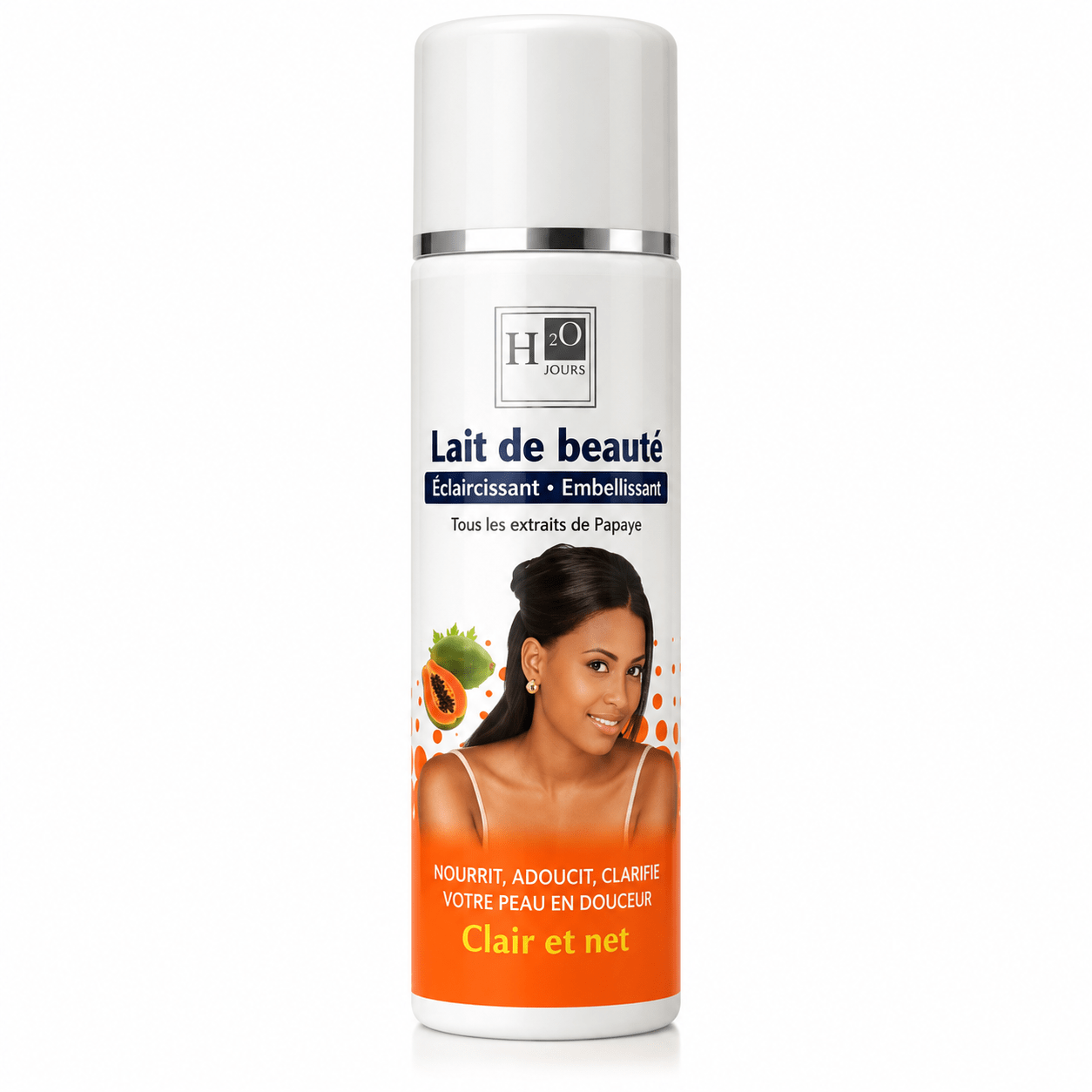 H20 jours - lait de beauté papaye 500 ml