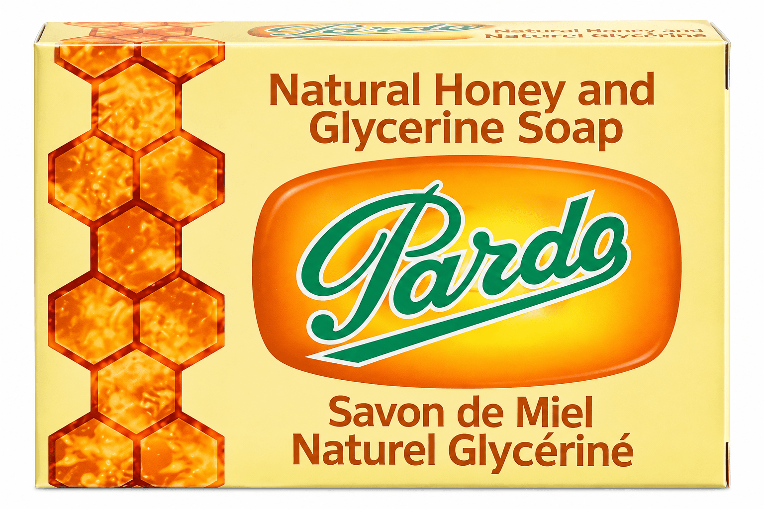 Pardo Natural Honey Glycerin Soap, 150 g—body soap made with honey and glycerin.