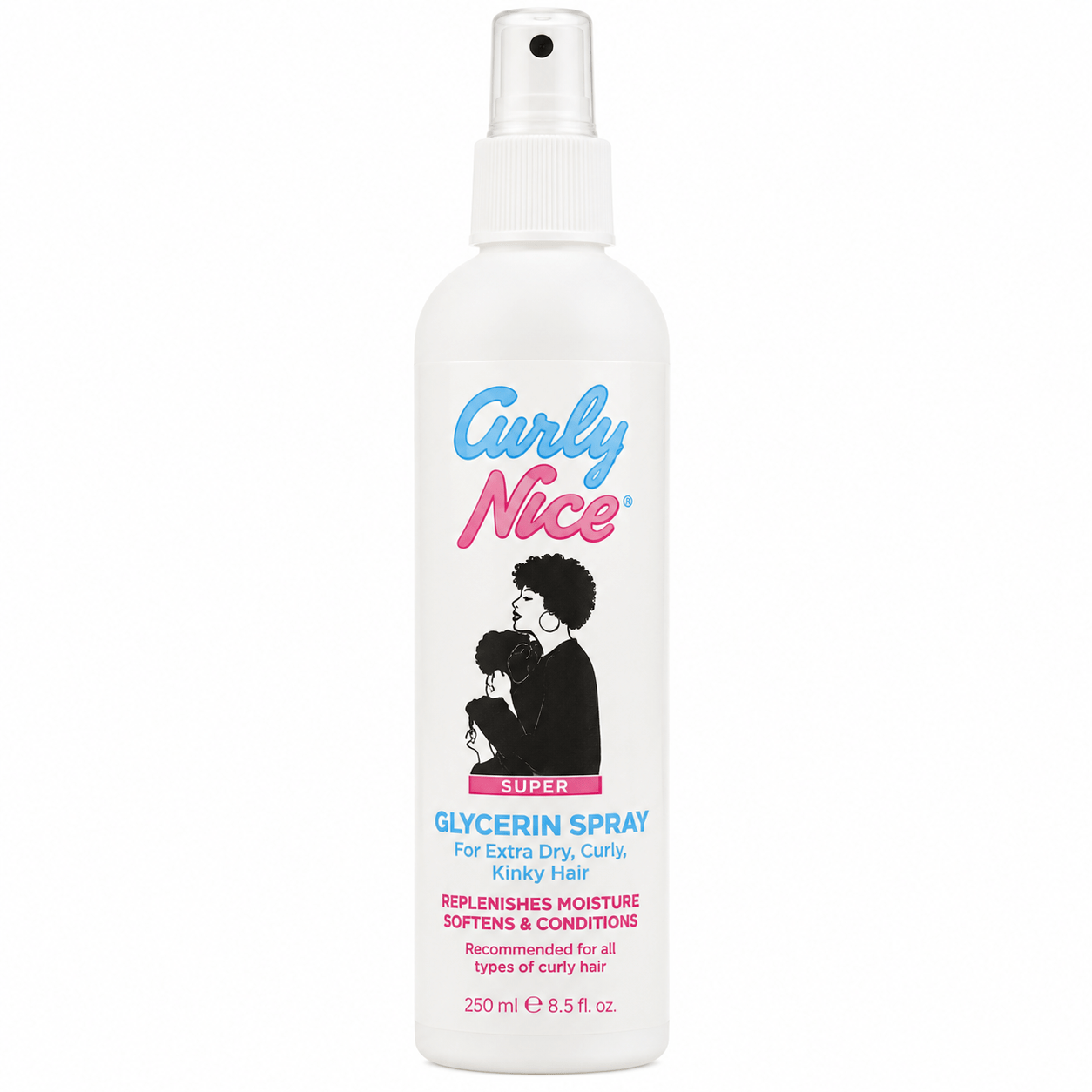 Curly Nice Super Glycerin Moisturizing Spray for Textured Hair, 250 ml.