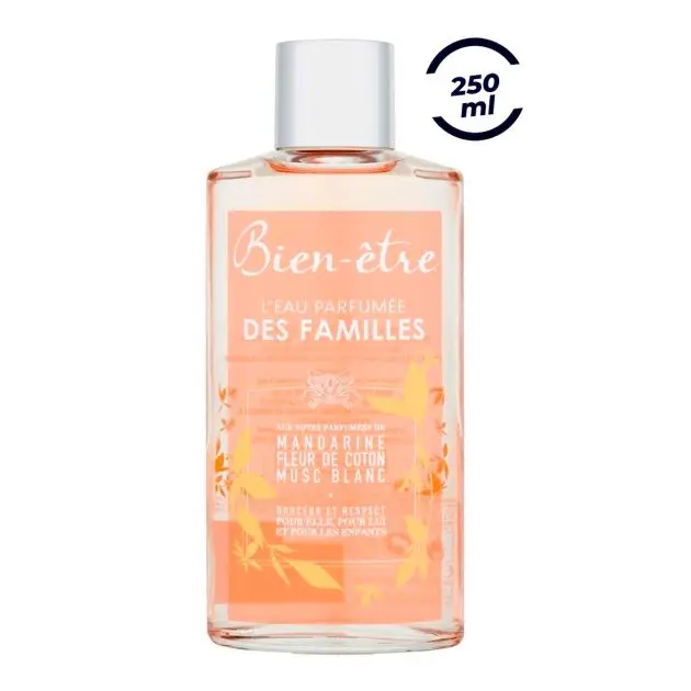 Bien-être Eau parfumée Mandarine 250 ml.