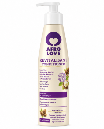 Afro Love revitalisant conditioner beurre de karité 10 oz après-shampooing cheveux texturés
