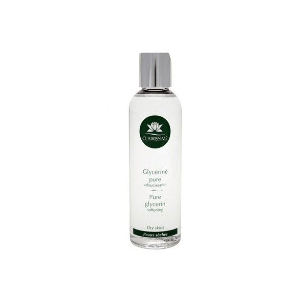 Clairissime Glycérine pure adoucissante 200 ml pour les zones sèches.