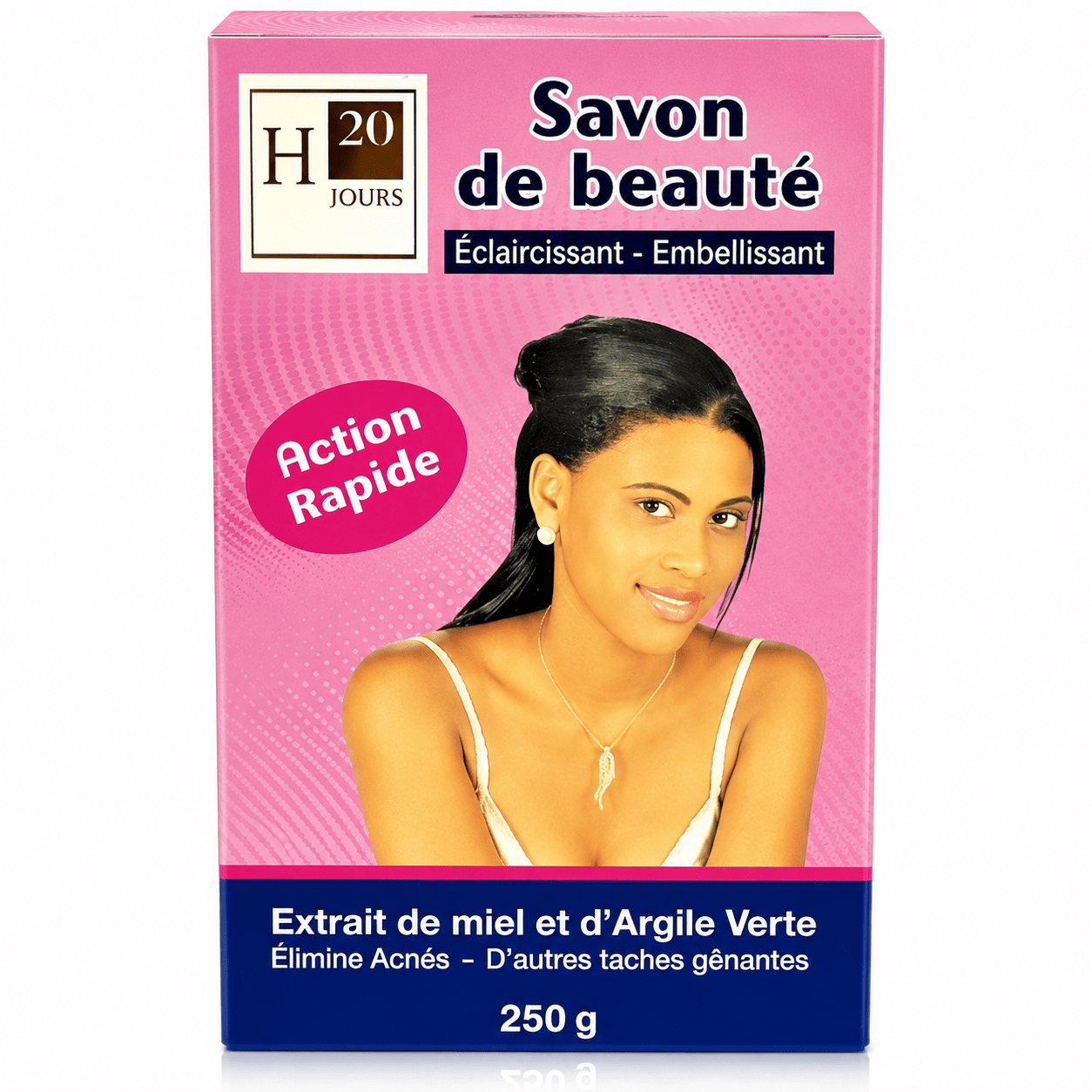 H2O Jours Savon de beauté 250 g pour le nettoyage quotidien du corps.