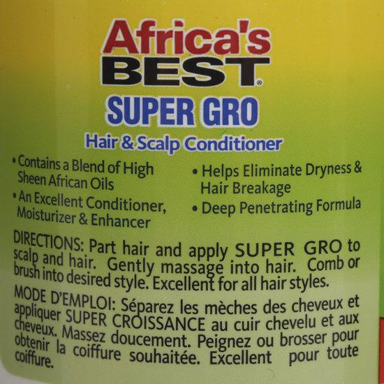 AFRICA'S BEST - SUPER CROISSANCE SOIN CHEVEUX ET CUIR CHEVELU, SUPER GRO HAIR & SCALP CONDITIONER, 149 G / 5.25 OZ