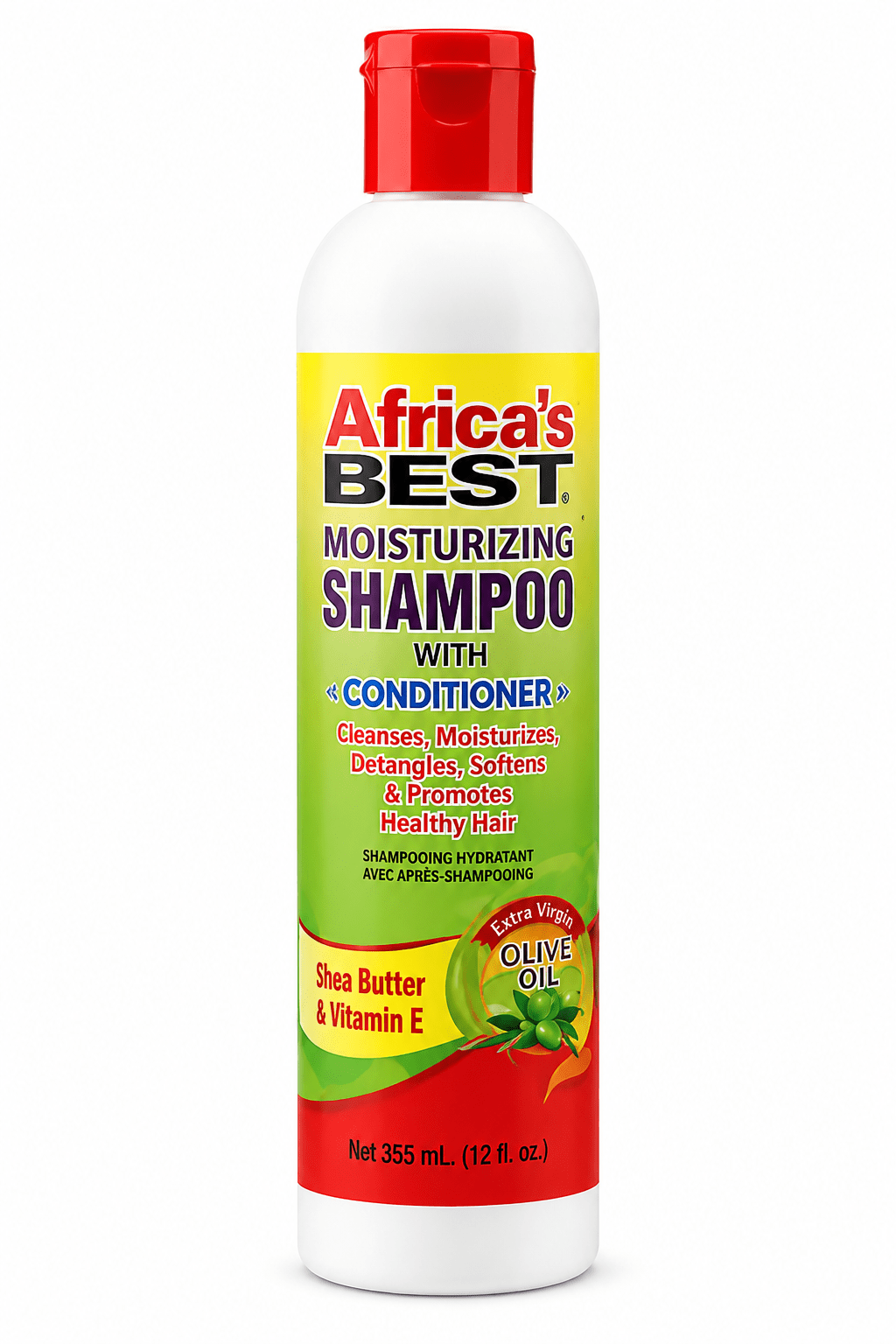 Africa’s Best Moisturizing Shampoo with Conditioner 355 ml moisturizing shampoo for dry hair