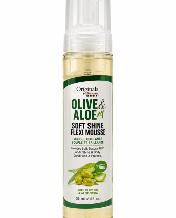 Africa’s Best Olive Aloe Soft Shine Foam Mousse 251 ml mousse coiffante brillante