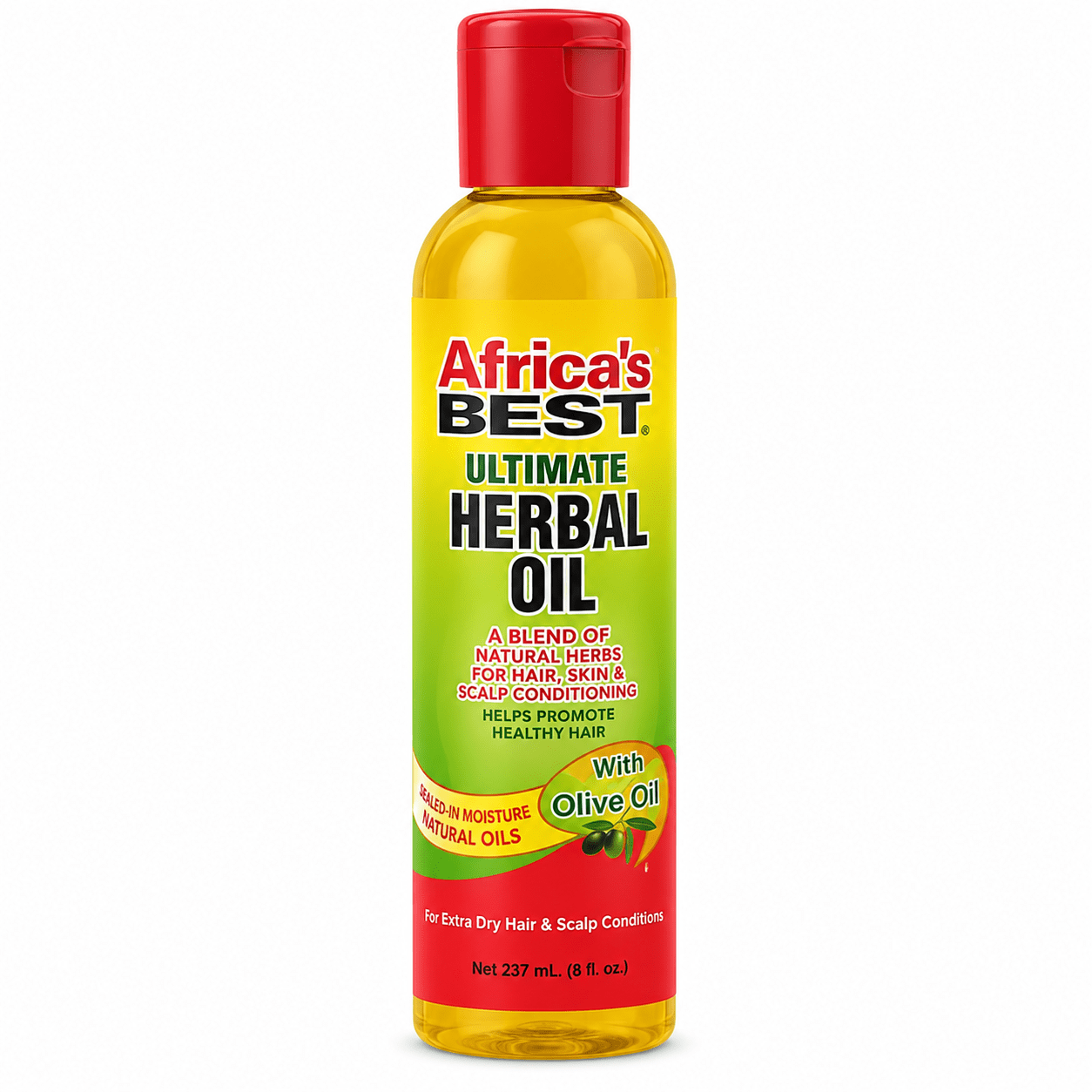 Africa’s Best Ultimate Herbal Oil 237 ml huile capillaire nourrissante aux herbes