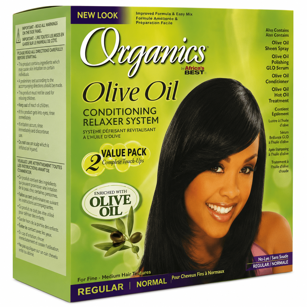 Africa’s Best défrisant sans soude normal pour cheveux fins à normaux