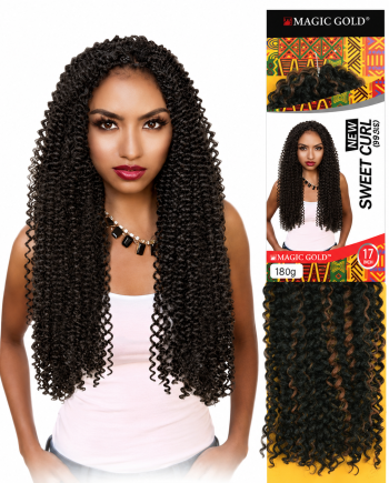 Cheveux Curl Braid synthétiques bouclés pour tresses 17 pouces.