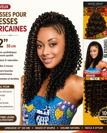 Cheveux synthétiques pour tresses africaines 22 pouces.