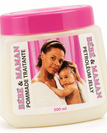 Pommade traitante Bébé et Maman Petroleum Jelly 500 ml pour protéger et adoucir les zones sèches.