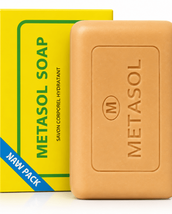Metasol Savon corporel hydratant 80 g pour le nettoyage quotidien du corps.