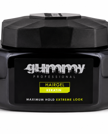Gummy Gel capillaire Keratin Extreme 500 ml pour coiffures structurées et fixation forte.