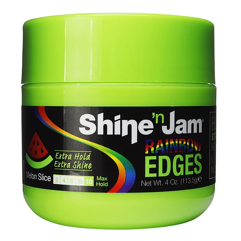 SHINE'N JAM - MELON SLICE RAINBOW EDGES EXTRA HOLD EXTRA SHINE, 4 OZ / 113.5 G