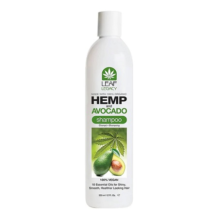 Leaf Legacy - shampoing avec 100% organic chanvre et avocat, 355 ml / 12 fl.oz