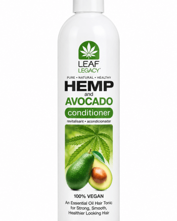 Leaf Legacy Revitalisant au Chanvre et à l’Avocat 355 ml soin hydratant et nourrissant pour les cheveux.