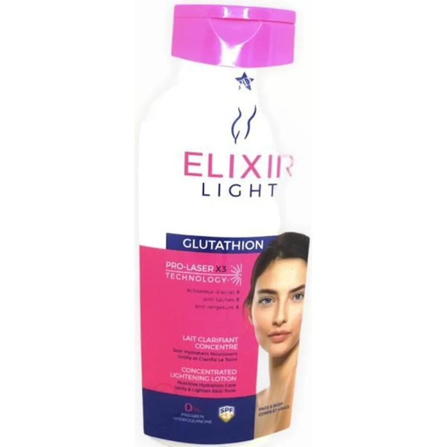 Elixir light - glutathion lait clarifiant concentré, 250 ml