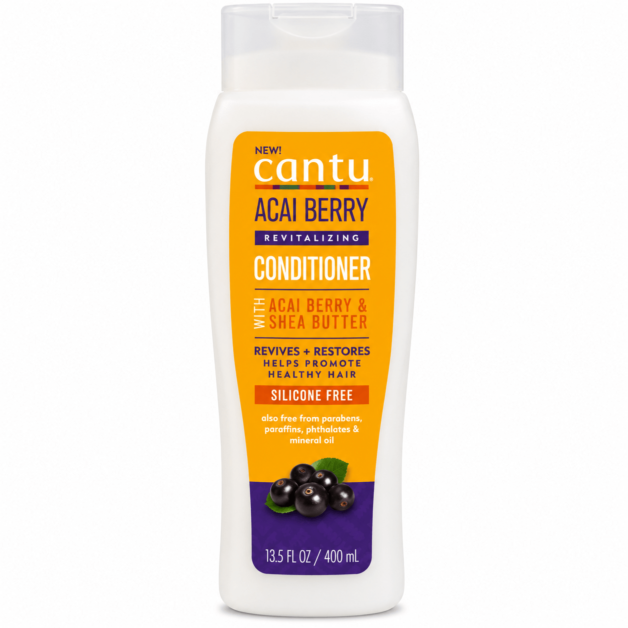 Cantu Acai Berry Revitalizing Conditioner 400 ml après-shampoing revitalisant à l’açaï