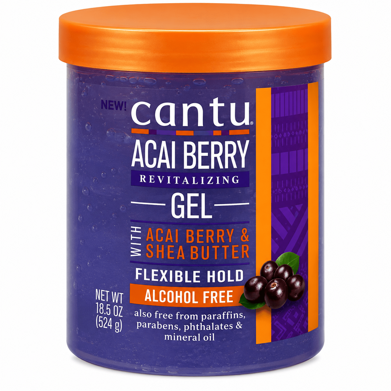 Cantu Acai Berry Revitalizing Gel 18.5 oz gel coiffant revitalisant à l’açaï