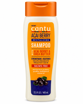 Cantu Acai Berry Revitalizing Shampoo 400 ml shampoing revitalisant à l’açaï pour cheveux texturés