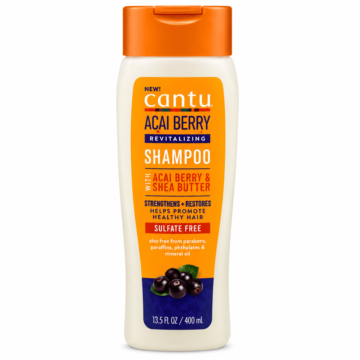 Cantu Acai Berry Revitalizing Shampoo 400 ml—a revitalizing acai berry shampoo for textured hair
