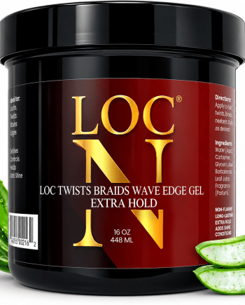 Loc N Twists braids wave edge gel extra hold, 16 oz