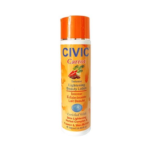 Civic - lait de beauté lotion intense éclaircissante Carotte, 500 ml