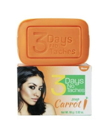 3 Days no taches - savon carotte, carrot soap, 80g
