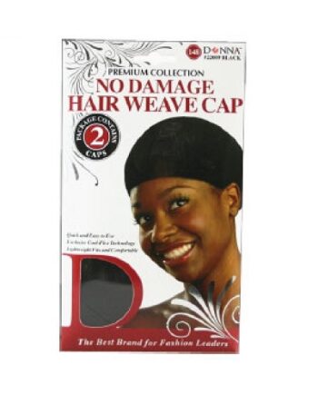 Donna - Paq. of 2 black no damaged hair weave cap, No. 22009