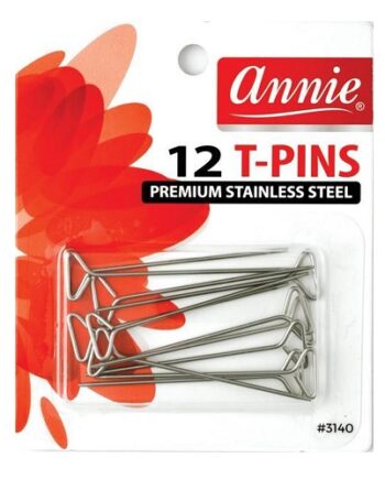 Annie - paq. of 12 silver t-pins prenium quality, No. 3140